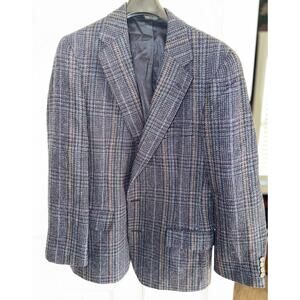 Vintage Polo University Club by Ralph Lauren Plaid Wool Blazer - Size 40R